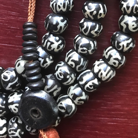 Yak bone Sanskrit prayer bead Meditation mala - Picture 10 of 11